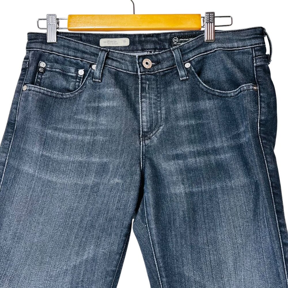 AG Adriano Goldschmied The Stevie Slim Straight Fit Womens Jeans Dark Wash 30R - Picture 3 of 15